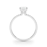 Hidden Halo Oval Center Single Row - TN85297